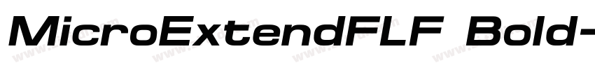 MicroExtendFLF Bold字体转换